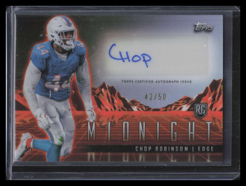 2024 Topps Midnight Horizon Signatures Summer Solistice Chop Robinson RC Auto 50