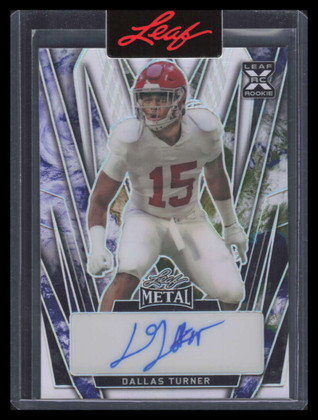 2024 Leaf Metal Autographs Earth Prismatic badt2 Dallas Turner Rookie Auto 1/2