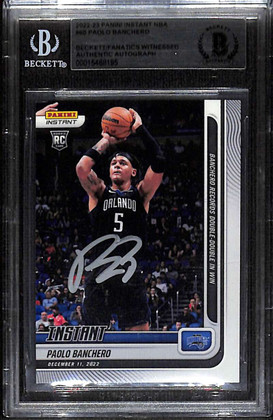 2022-23 Panini Instant 60 Paolo Banchero RC BAS Beckett Fanatics Authentic Auto