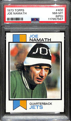 1973 Topps 400 Joe Namath PSA 8 NM-MT PD