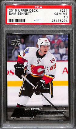 2015-16 Upper Deck 231 Sam Bennett Rookie YG Young Guns PSA 10 GEM MT 25436294
