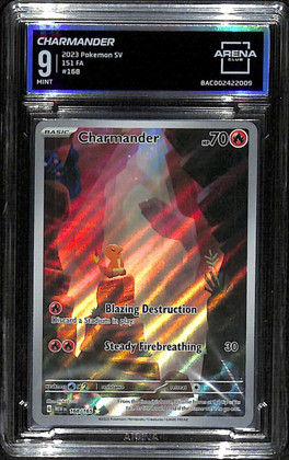 2023 Pokemon Scarlet and Violet 151 168 Charmander IR Illustration Rare ARENA 9