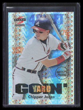 1997 Score Showcase Series Artist's Proofs 509 Chipper Jones Goin' Yard