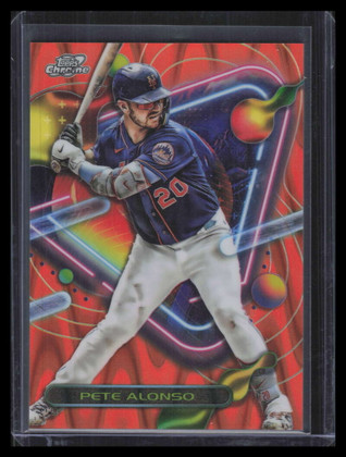 2023 Topps Cosmic Chrome Orange Galactic Refractor 79 Pete Alonso 3/25