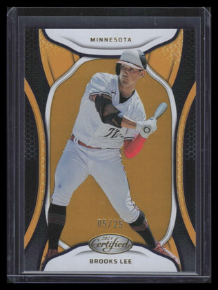2023 Panini Chronicles Certified Gold 27 Brooks Lee Rookie 5/25