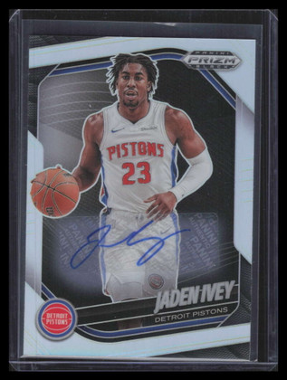 2024-25 Panini Prizm Black Autographs Prizms Silver 69 Jaden Ivey Auto