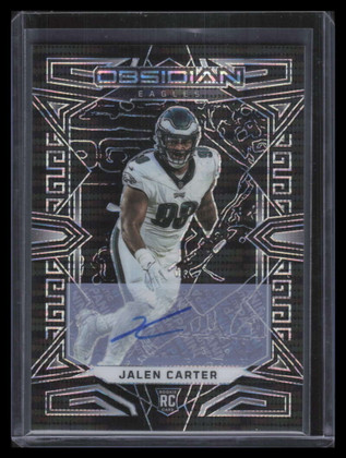 2023 Panini Obsidian Asia Signatures 179 Jalen Carter Rookie Auto