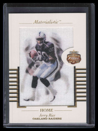 2002 Fleer Focus JE Materialistic Home 6 Jerry Rice