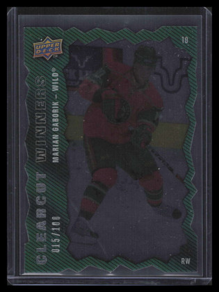 2008-09 Upper Deck Clear Cut Winners cc15 Marian Gaborik 15/100