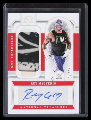 2024 Panini National Treasures Superstar Signature Rey Mysterio Patch Auto 62/75