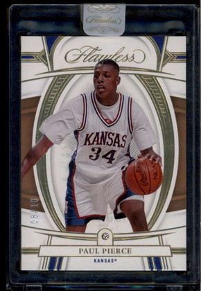 2022-23 Panini Flawless Collegiate Gold 51 Paul Pierce Diamond 8/10