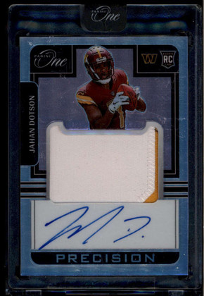 2022 Panini One Precision Rookie Autographs 309 Jahan Dotson RC Patch Auto 6/75