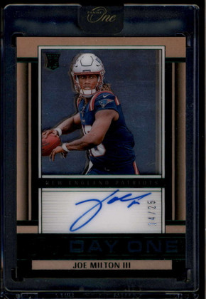 2024 Panini One Green 134 Joe Milton III Rookie Auto 14/25 Day One