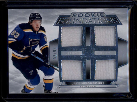 2021-22 The Cup Foundations Jerseys FJN Jake Neighbours RC Quad Jersey 52/99