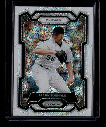 2024 Panini Prizm Prizms White Sparkle Refractor 46 Mark Buehrle