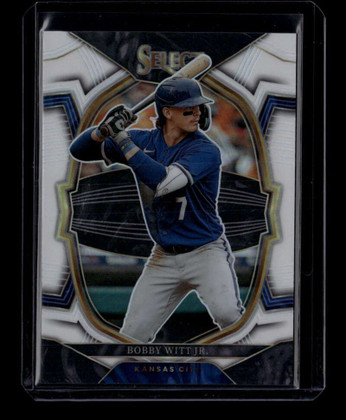 2023 Select Prizms White Refractor 3 Bobby Witt Jr. 75/149