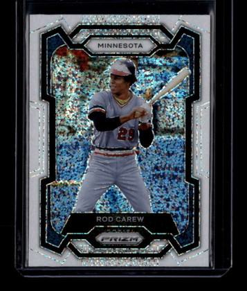 2024 Panini Prizm Prizms White Sparkle Refractor 58 Rod Carew