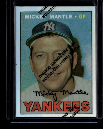 1996 Topps Mantle Finest Refractor 17 Mickey Mantle 1967 Topps ID: 175293