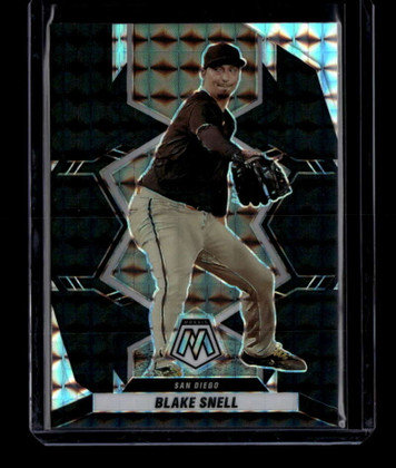 2022 Panini Mosaic Mosaic Black Refractor 86 Blake Snell 1/1