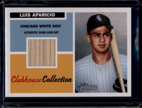 2005 Topps Heritage Clubhouse Collection Relics LA Luis Aparicio Bat
