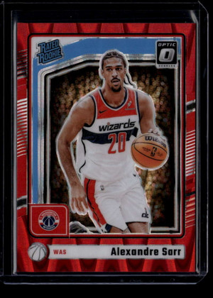 2024-25 Donruss Optic Red Seismic 276 Alexandre Sarr RR Rated Rookie 145/149