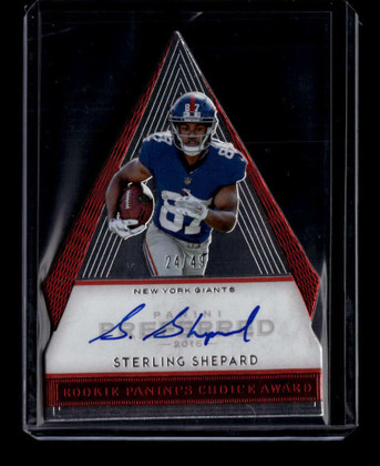 2016 Panini Preferred 180 Sterling Shepard Rookie Auto 24/49 Choice Award