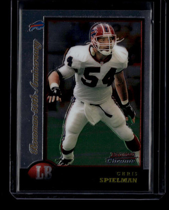 1998 Bowman Chrome Golden Anniversary 152 Chris Spielman 30/50