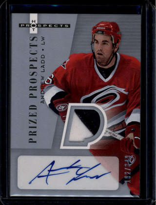 2005-06 Hot Prospects 226 Andrew Ladd Rookie Patch Auto 192/349