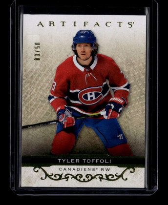 2021-22 Artifacts Yellow 90 Tyler Toffoli 3/50