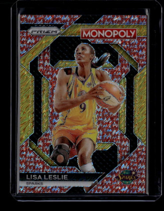 2024 Panini Prizm Monopoly WNBA Millionaire Shimmer Red wnba13 Lisa Leslie /100