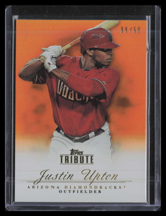 2012 Topps Tribute Orange 83 Justin Upton 39/50
