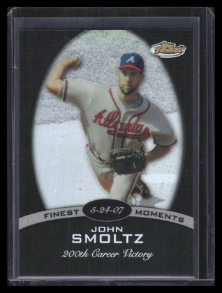 2008 Finest Finest Moments Black Refractor JS John Smoltz 37/99