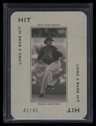 2005 Throwback Threads Polo Grounds 45 HIT Long 2 23 Pedro Martinez 42/45