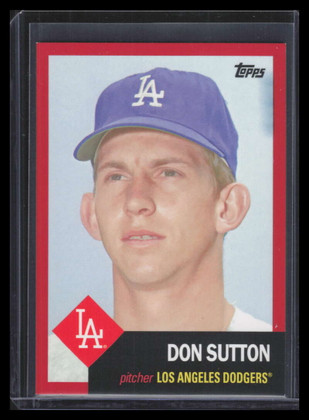 2016 Topps Archives Red 19 Don Sutton 40/50