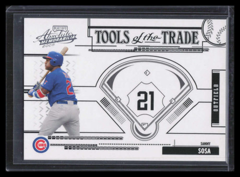 2005 Absolute Memorabilia Tools of the Tade Black tt181 Sammy Sosa 3/100