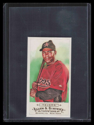 2009 Topps Allen and Ginter Mini No Card Number 206 Miguel Tejada 5/50