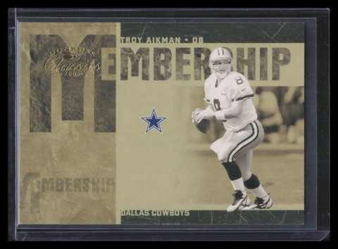 2005 Donruss Classics Membership Gold ms29 Troy Aikman 13/250