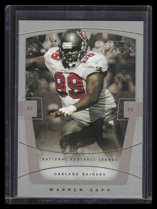 2004 Flair Collection Row 1 11 Warren Sapp 12/100