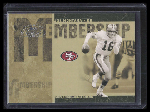 2005 Donruss Classics Membership Silver ms14 Joe Montana 204/500