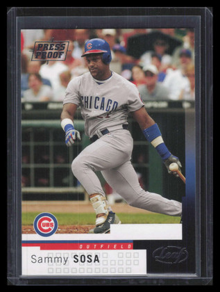 2004 Leaf Press Proofs Silver 119 Sammy Sosa 26/50