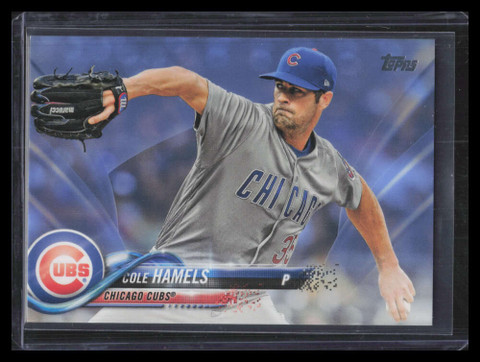 2018 Topps Update Father's Day Blue us32 Cole Hamels 33/50