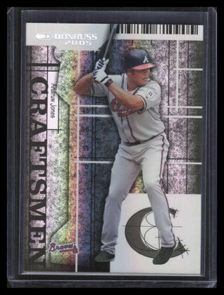 2005 Donruss Craftsmen Black 4 Andruw Jones 27/100