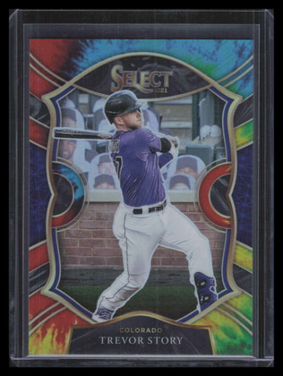 2021 Select Tie Dye Refractor 15 Trevor Story 12/20 Concourse