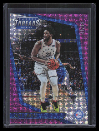 2018-19 Panini Threads Dazzle Purple 1 Joel Embiid 47/99