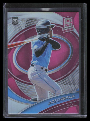 2021 Panini Spectra Neon Pink 112 Jazz Chisholm Jr. Rookie 39/40