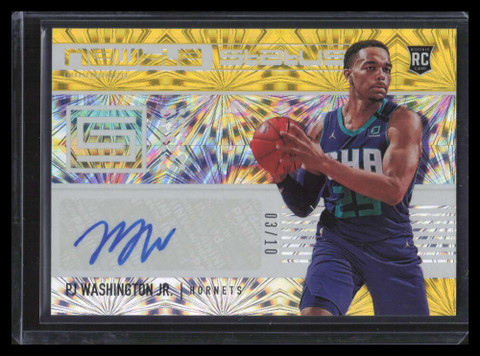 2019-20 Panini Status Newbie Signatures Gold PJ Washington Jr. Rookie Auto 3/10