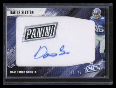 2019 Panini Day Manufactured Autographs DS Darius Slayton RC Patch Auto 5/25