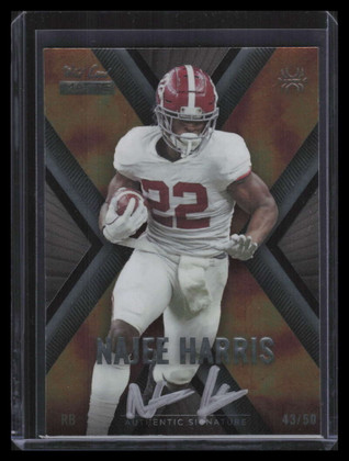 2021 Wild Card Matte Black X-Plode Autographs Red Najee Harris Rookie Auto 43/50