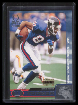 2000 Pacific Omega Premiere Date 91 Amani Toomer 24/92