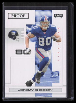 2007 Playoff NFL Playoffs Black Proof 63 Jeremy Shockey 5/5